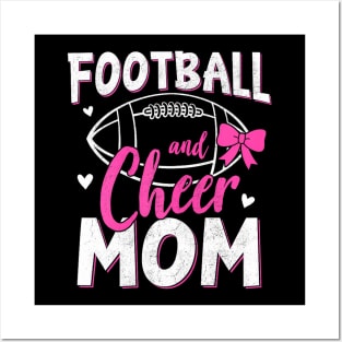 Funny Cheerleading Mom Football and Cheer Mom Posters and Art